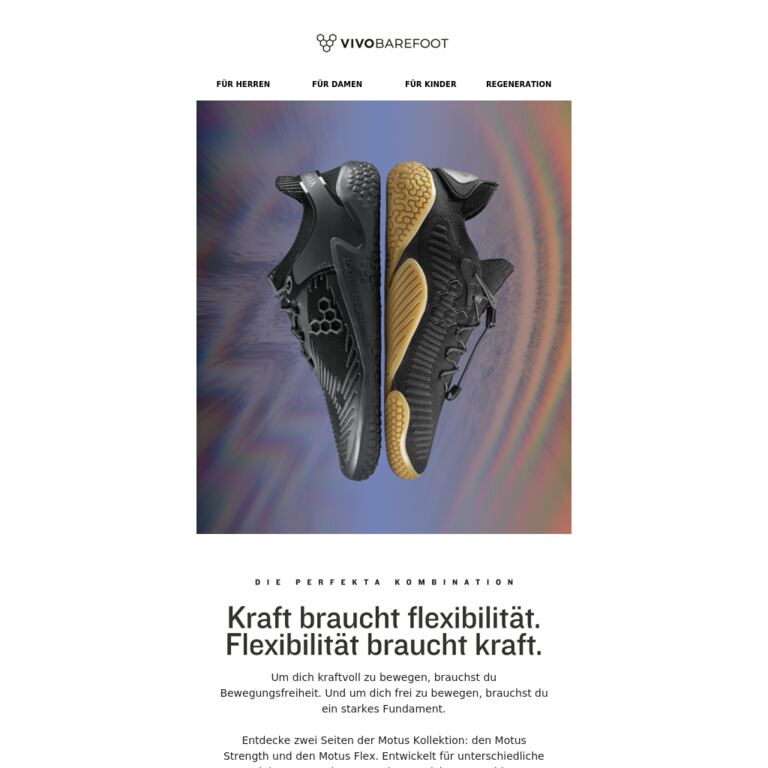 Du brauchst neue Schuhe fürs Gym? Mach keine Kompromisse. - newsletter screenshot
