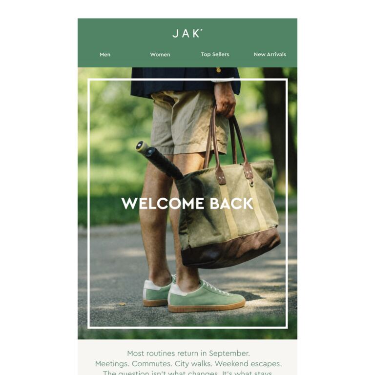 Welcome Back 🤍 - newsletter screenshot