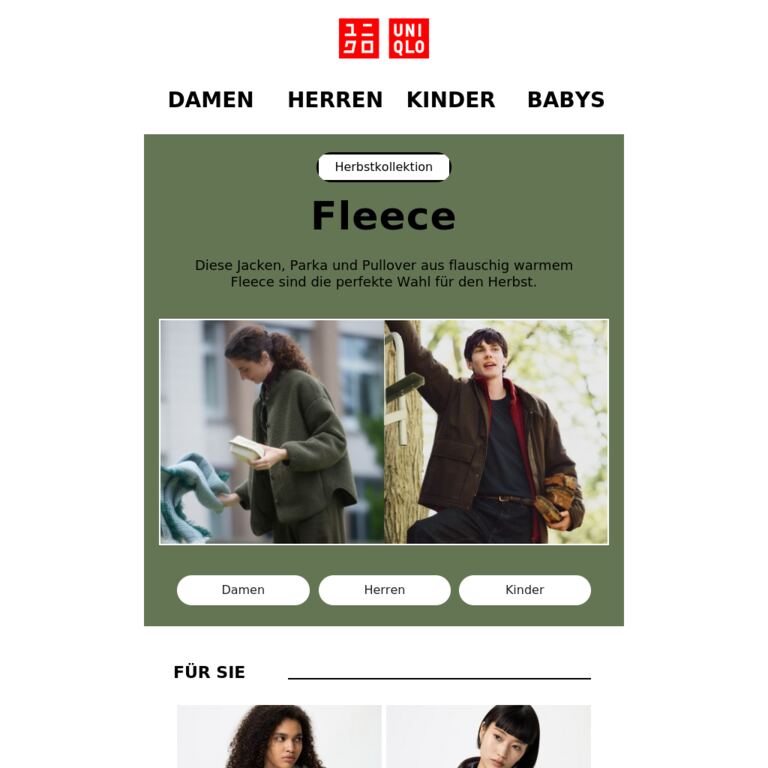 Das Must-have im Herbst - newsletter screenshot