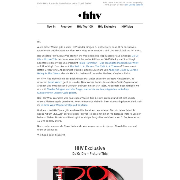 Do Or Die | Paula Hartmann | Twit 1. II, Three | Anderson .Paak & Cordae - newsletter screenshot