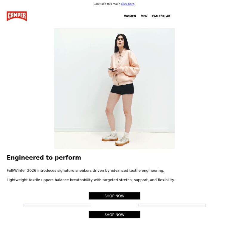 Engineered to move - newsletter screenshot