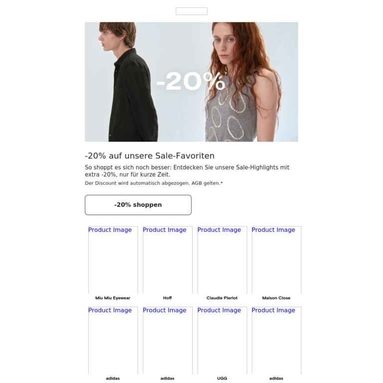 Best of Sale, von uns zusammengestellt - newsletter screenshot