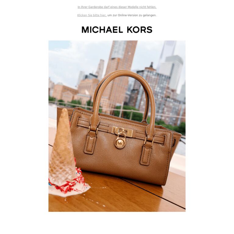 Jetzt im Fokus: Handtaschen mit großer Wirkung - newsletter screenshot