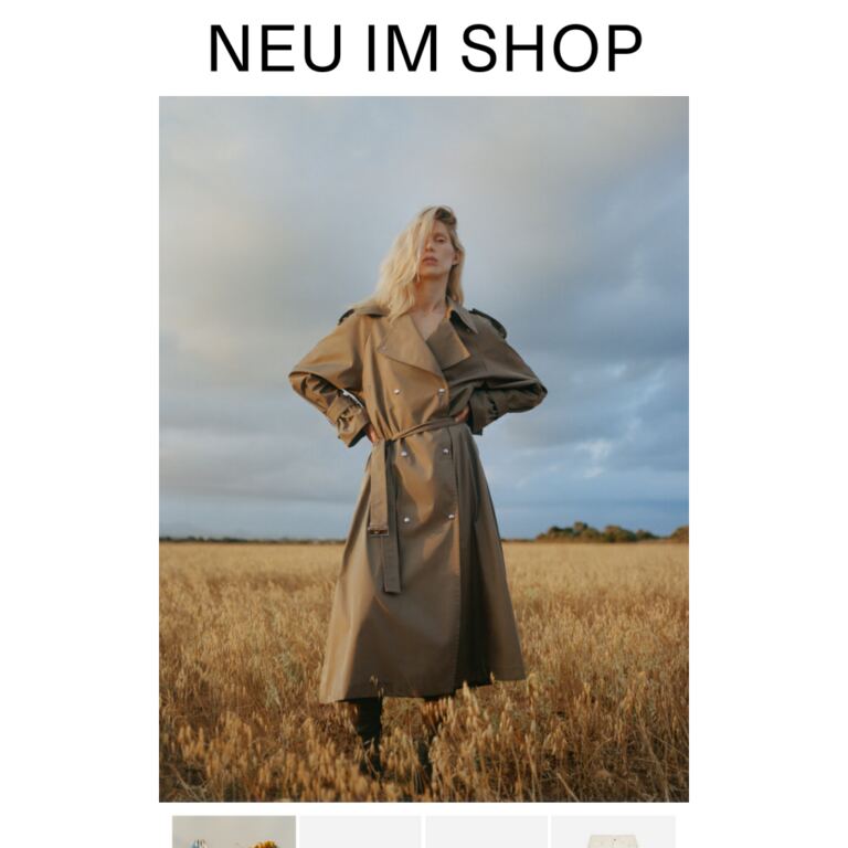 Neu im Shop - newsletter screenshot