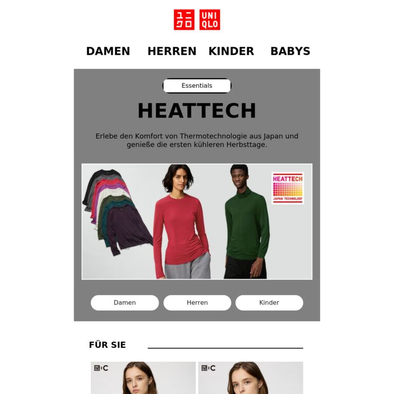 Bereit für den Herbst - newsletter screenshot