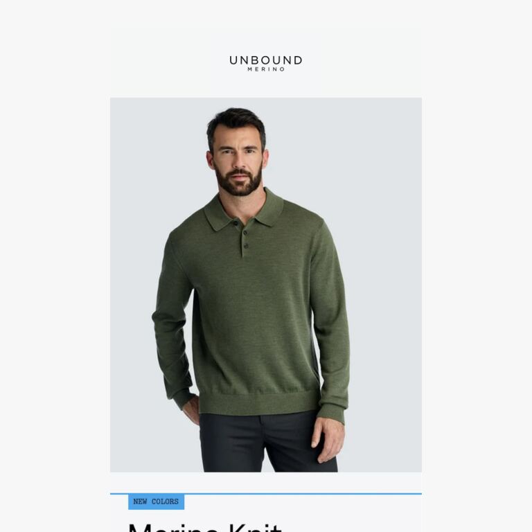 Fall Drop | The Knit Polo Returns - newsletter screenshot