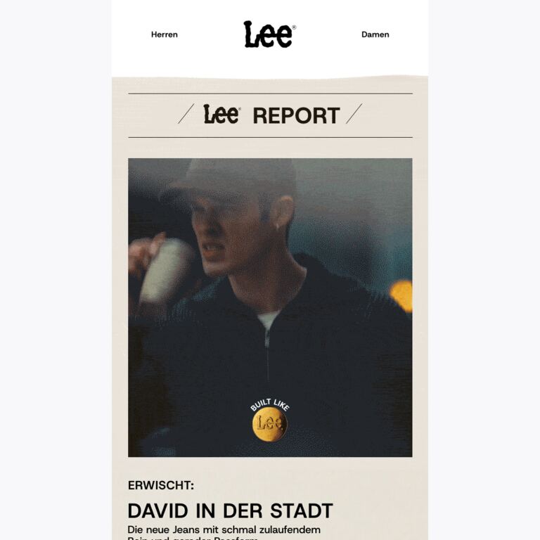 Wir präsentieren : DAVID - newsletter screenshot