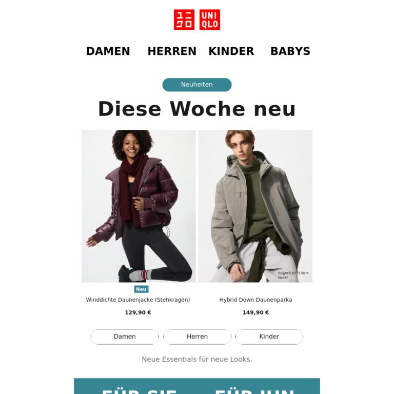 Diese Woche neu - newsletter screenshot