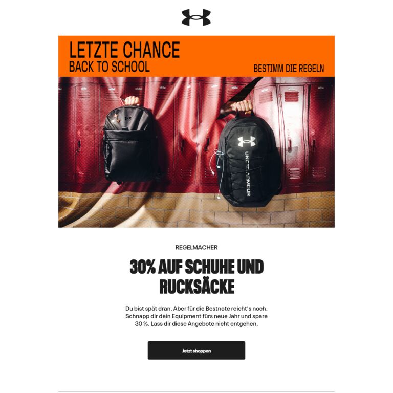 Lass dir das nicht entgehen - newsletter screenshot