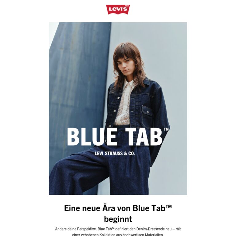 Eine neue Ära: Die Blue Tab™ Kollektion ist da - newsletter screenshot