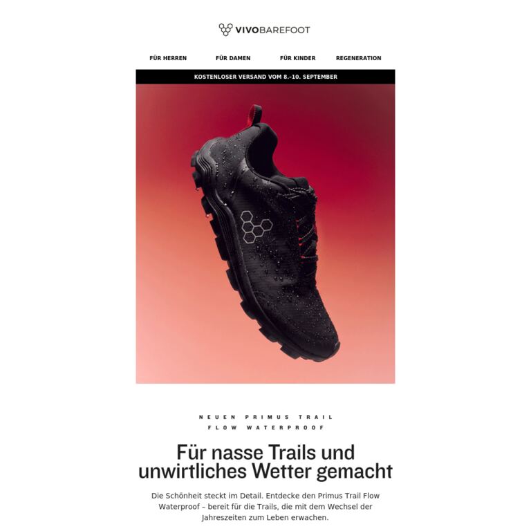 Entdecke den NEUEN Primus Trail Flow Waterproof - newsletter screenshot