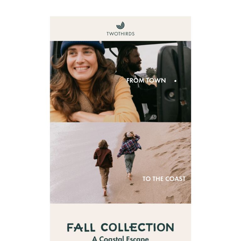 We needed the ocean. - newsletter screenshot