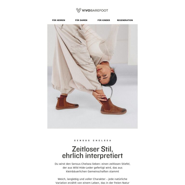 Zeitloser Stil, ehrlich interpretiert - newsletter screenshot