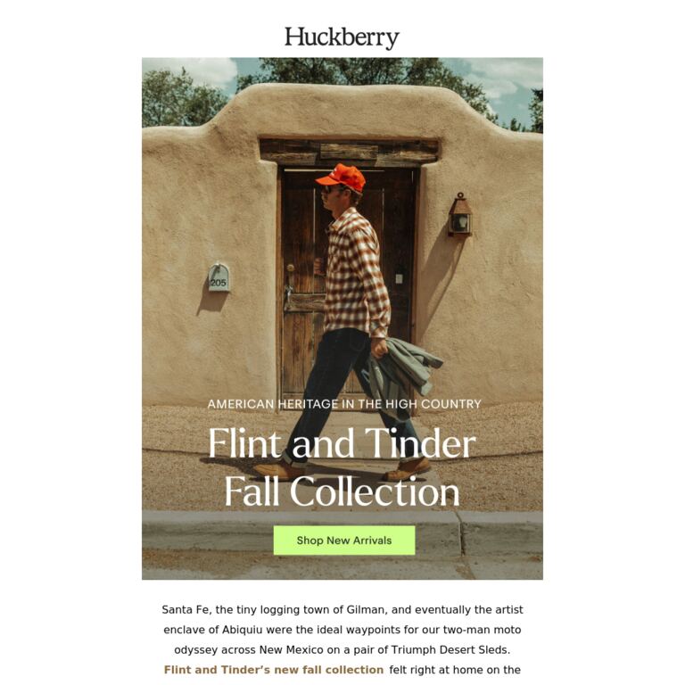 Limited-Edition Urban Camo Waxed Jacket - newsletter screenshot