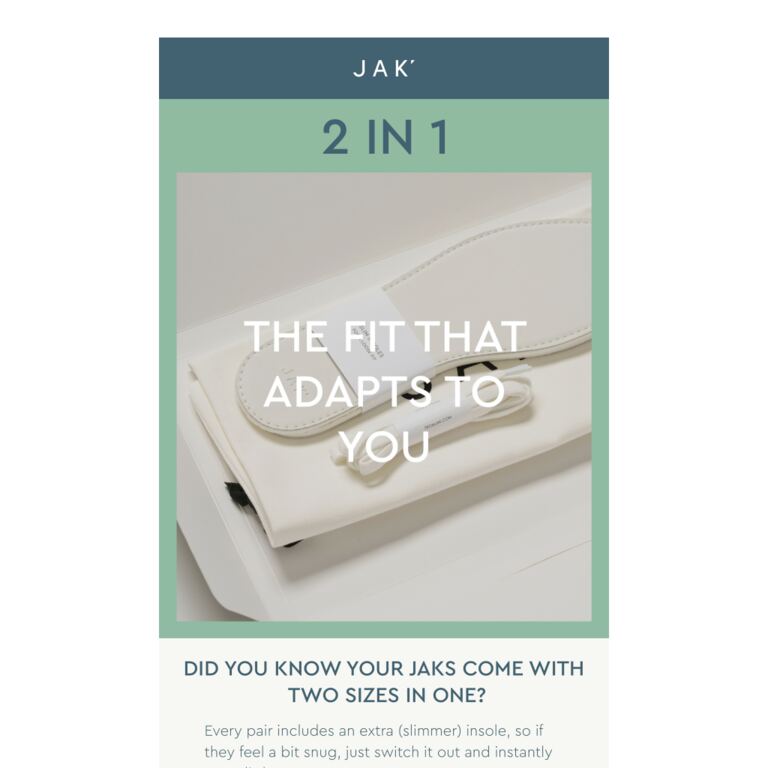 2 in 1 🤍 - newsletter screenshot