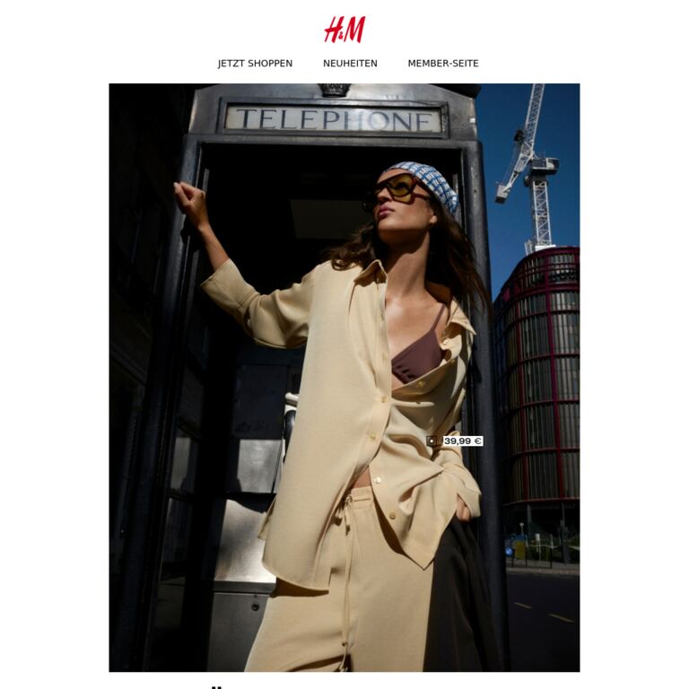 Neues für deine Garderobe - newsletter screenshot