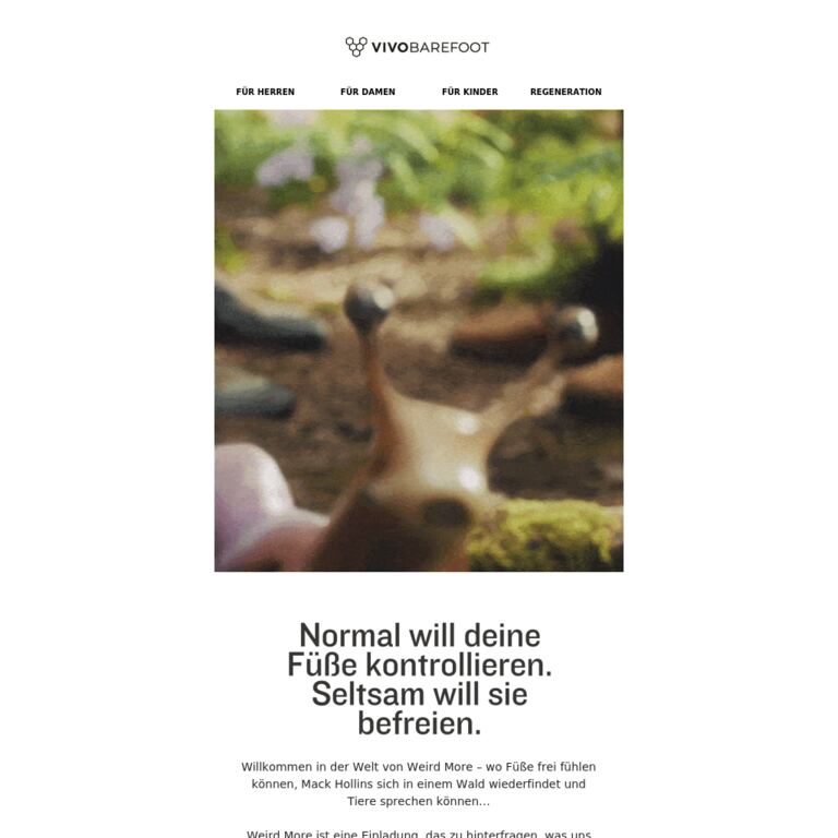 Etwas Seltsames kommt auf dich zu. - newsletter screenshot