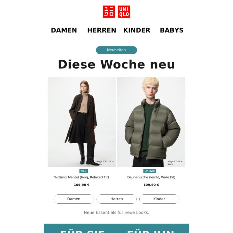 Diese Woche neu - newsletter screenshot
