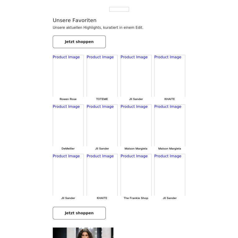 Unsere Lieblingsstyles - newsletter screenshot