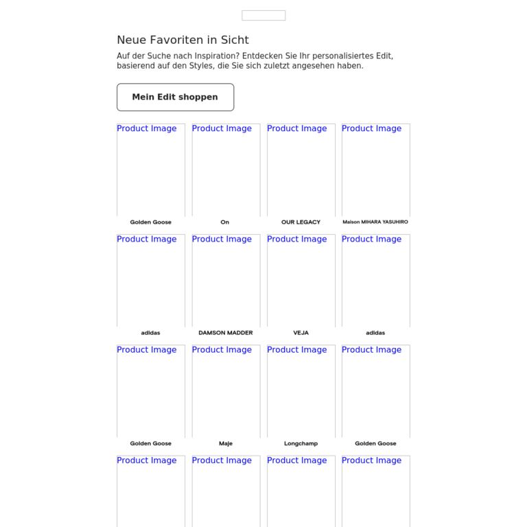 Ihre ultimative Style-Inspiration - newsletter screenshot
