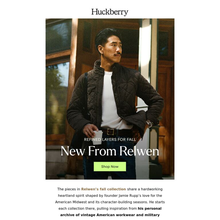 Introducing: Relwen Fall 2026 - newsletter screenshot