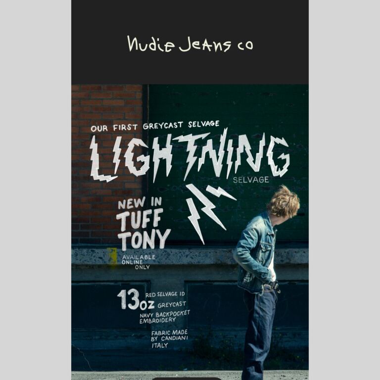 Out now. Lightning Selvage in Tuff Tony ⚡️ - newsletter screenshot