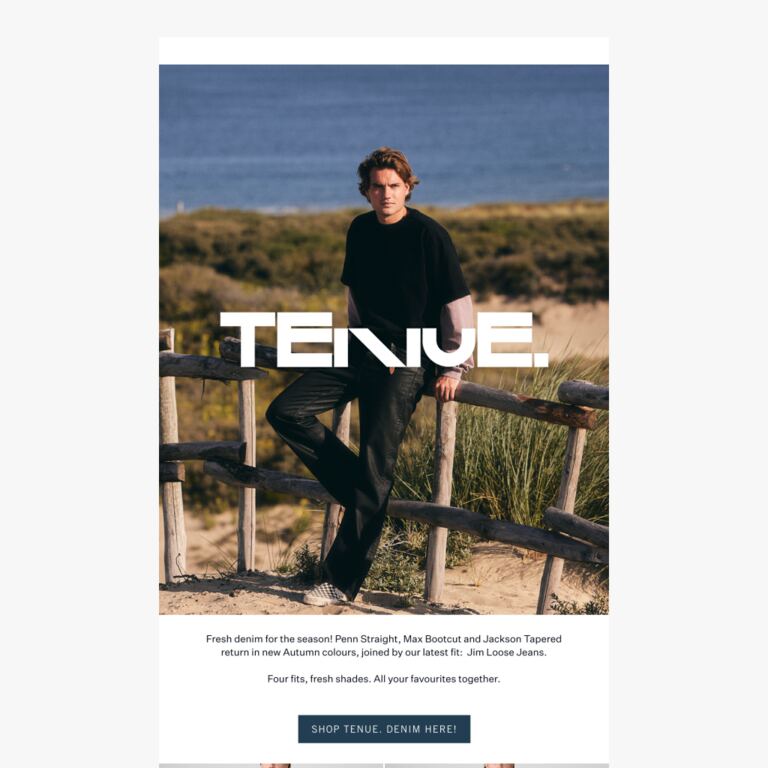 Jeans Season Has Started! - newsletter screenshot