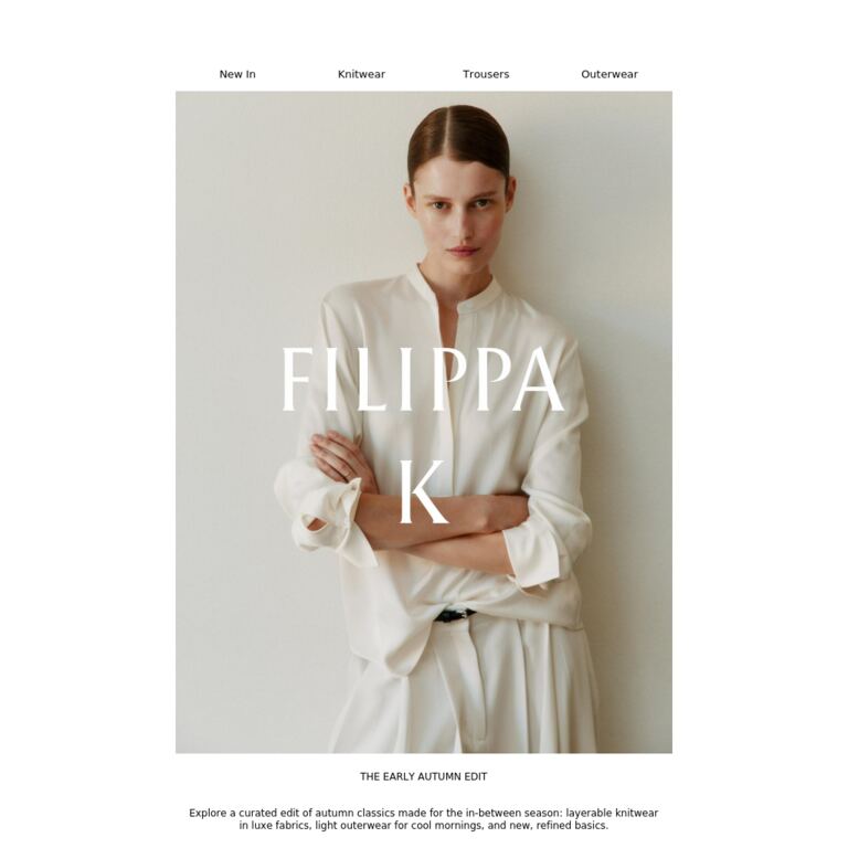 The Early Autumn Edit - newsletter screenshot