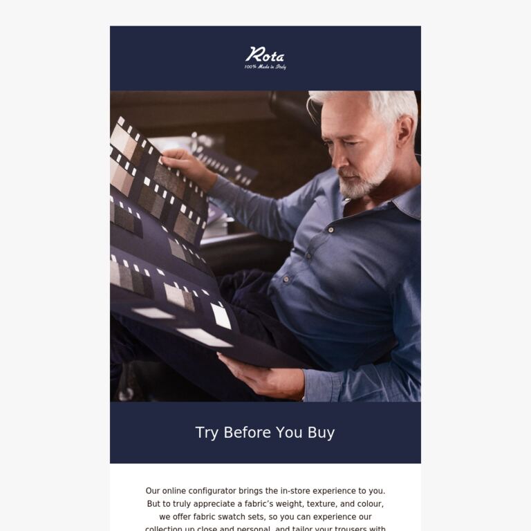 Try Before You Buy - newsletter screenshot