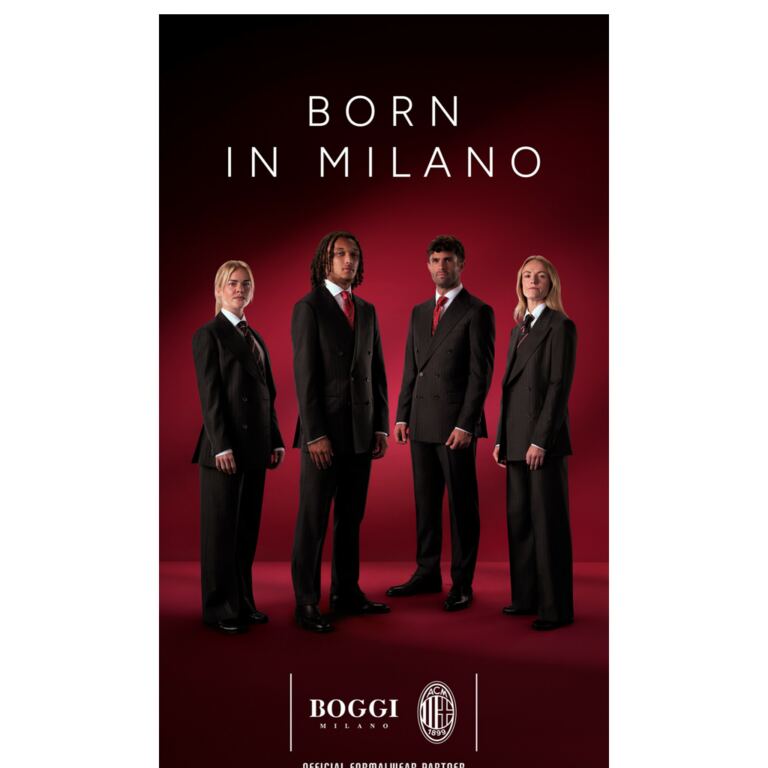 Boggi Milano kleidet den AC Milan ein - newsletter screenshot