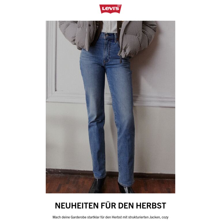 Unsere meistgeklickte E-Mail? Neuheiten - newsletter screenshot