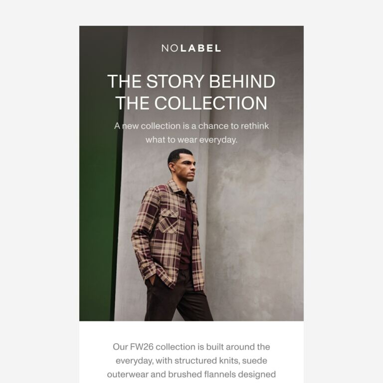 The story behind our FW26 collection - newsletter screenshot