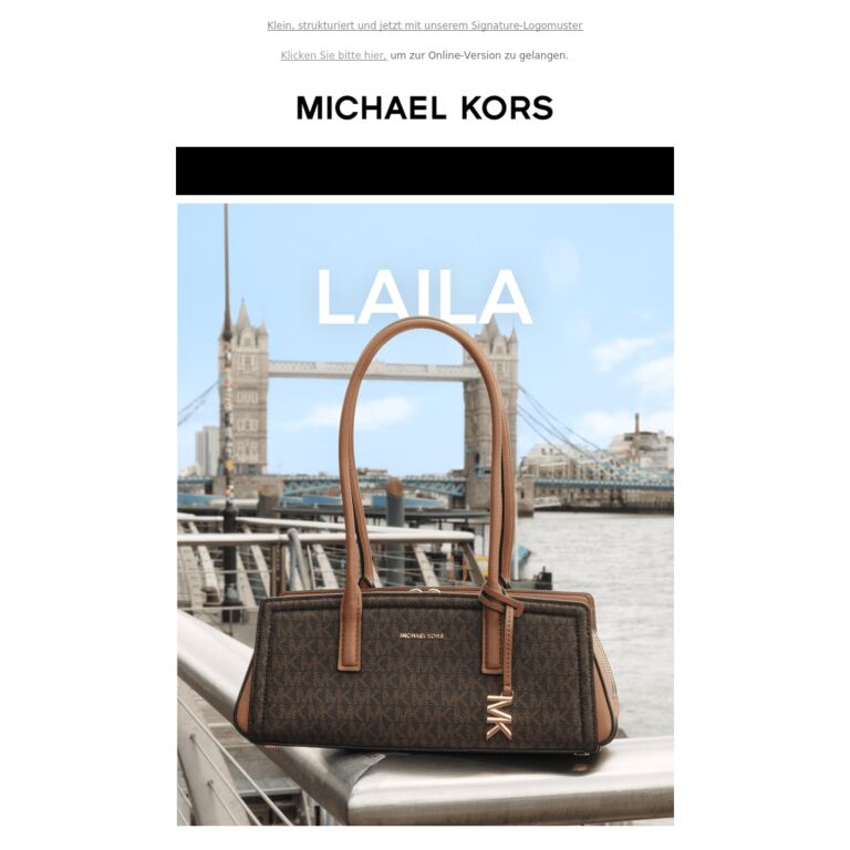 Laila zeigt, wie Eleganz auszusehen hat - newsletter screenshot
