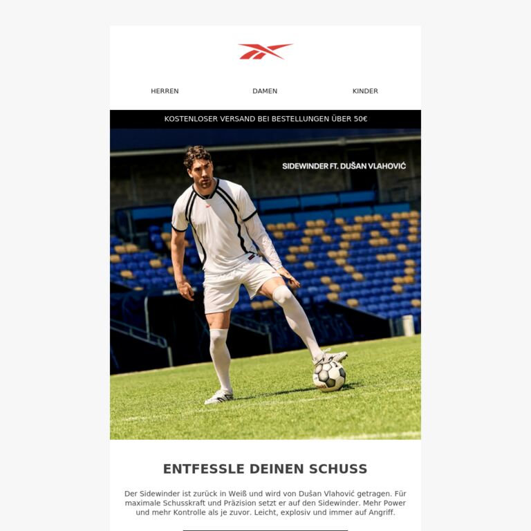 Ultimative Schusskraft feat. Dušan Vlahović - newsletter screenshot