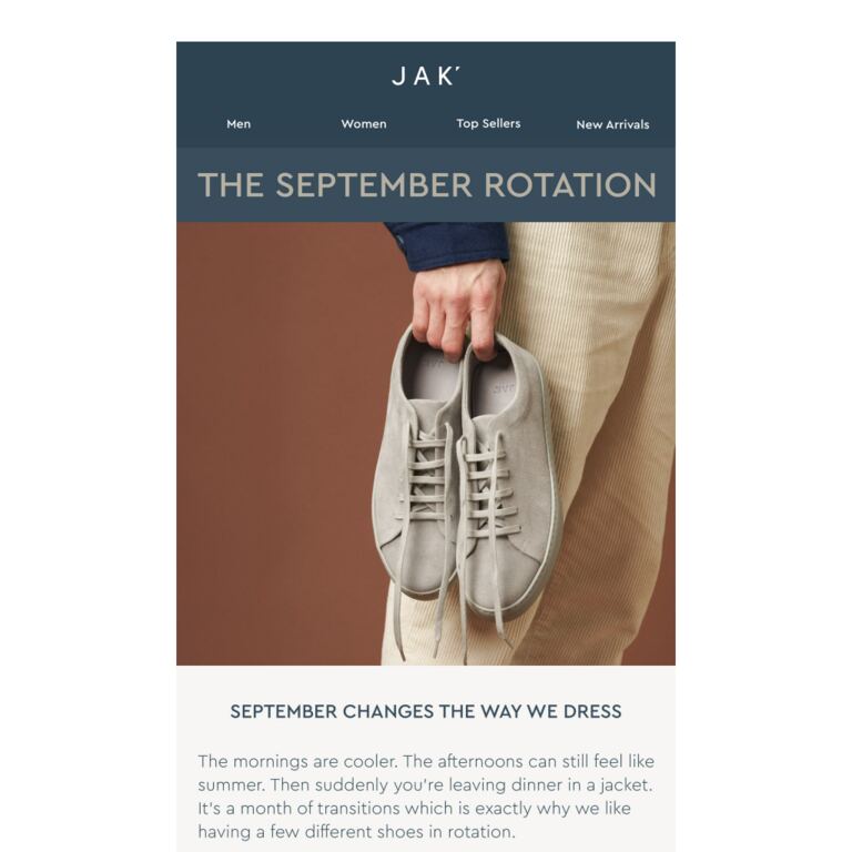 The September rotation. - newsletter screenshot