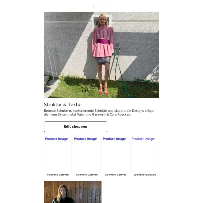 Starke Silhouetten für den Herbst - newsletter screenshot