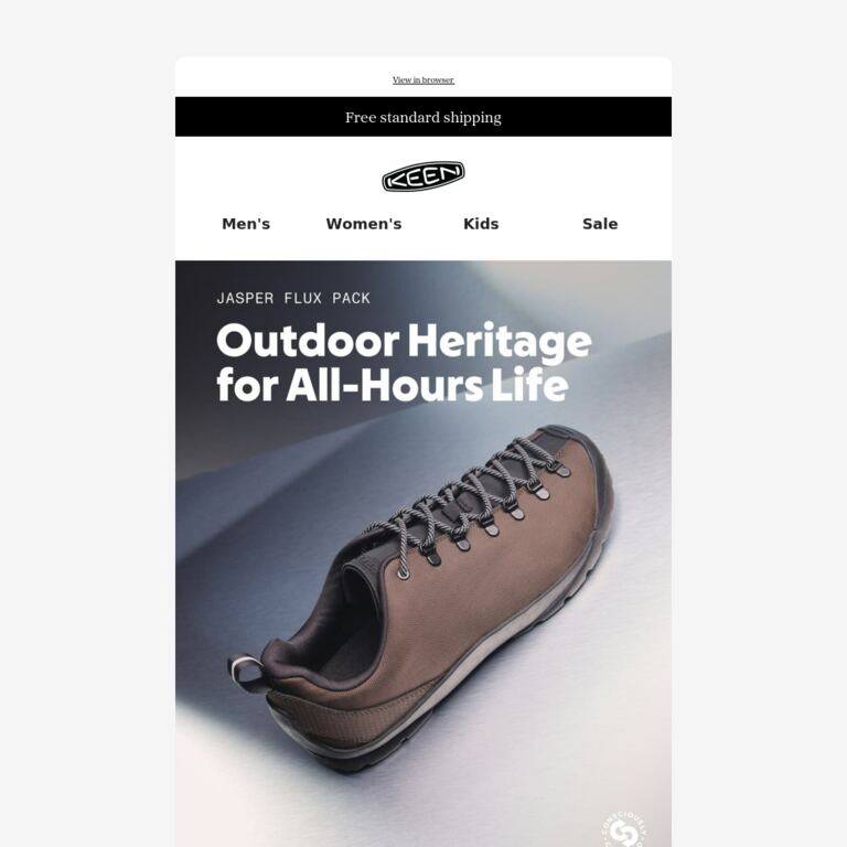 Jasper Flux Pack, Dropping Now - newsletter screenshot