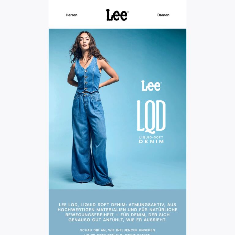 LQD: Looks von Influencern - newsletter screenshot