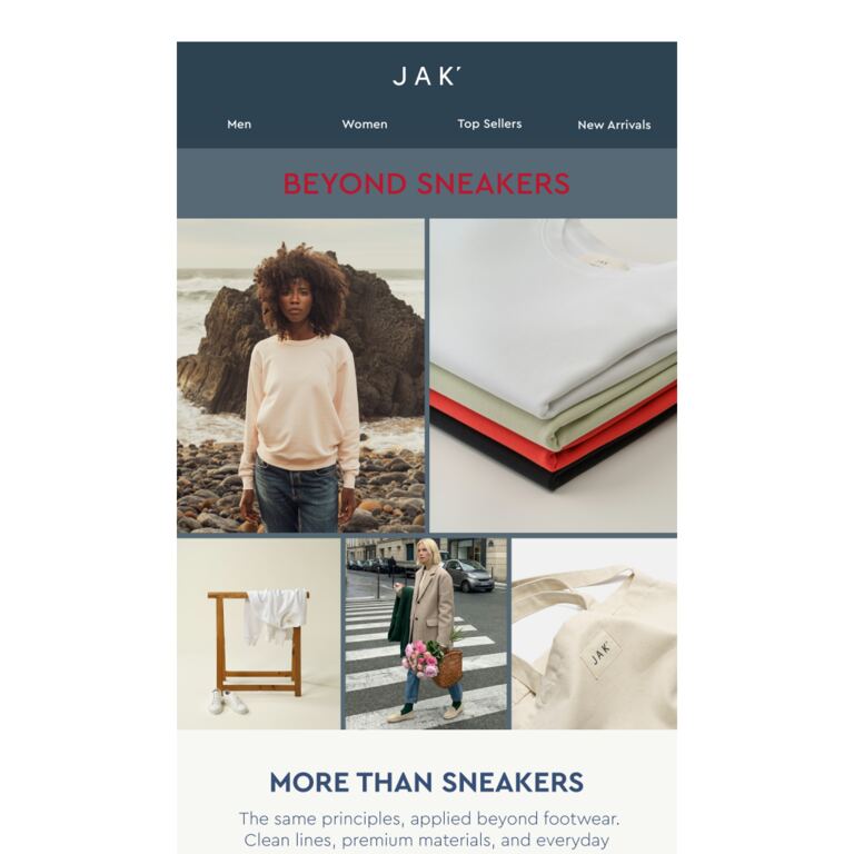 Easy to wear, easy to pair. - newsletter screenshot