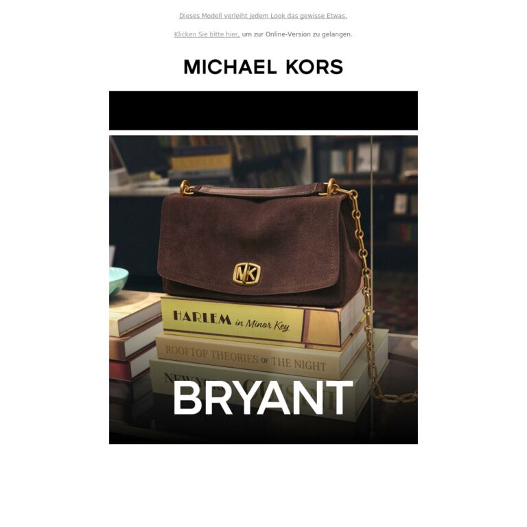 Wir stellen vor: Bryant, in edlem Wildleder - newsletter screenshot