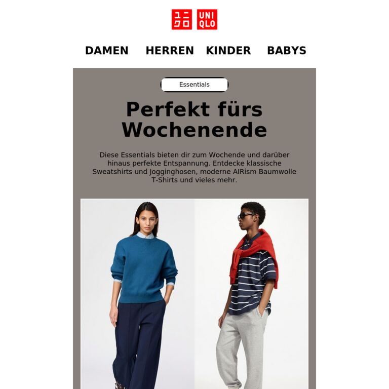 Entspannt ins Wochenende - newsletter screenshot