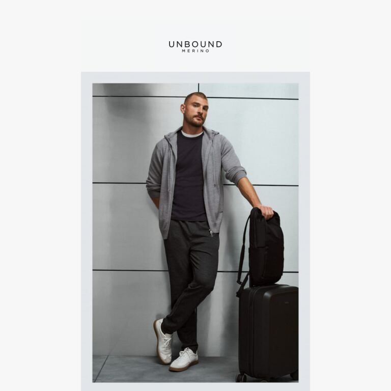 The Transit Sweatpants Are Back ✈️ - newsletter screenshot
