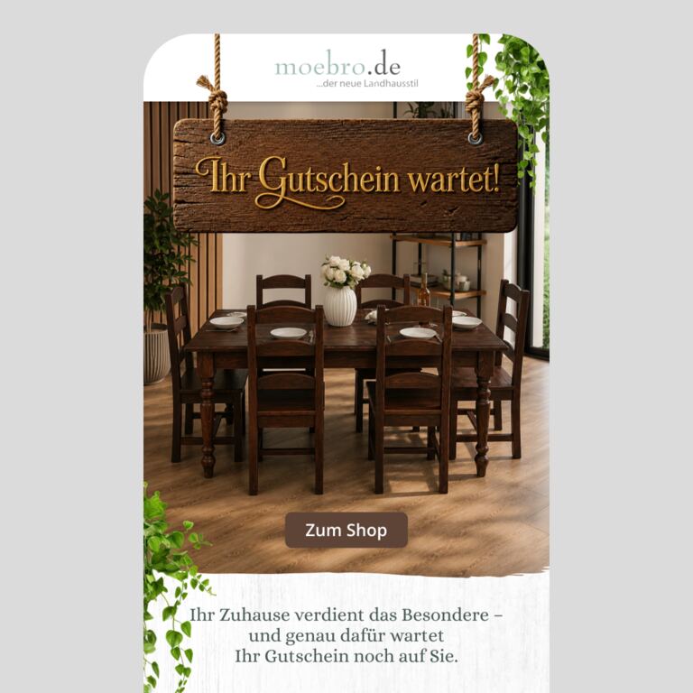 Ihr Gutschein macht Ihr Zuhause noch schöner. - newsletter screenshot