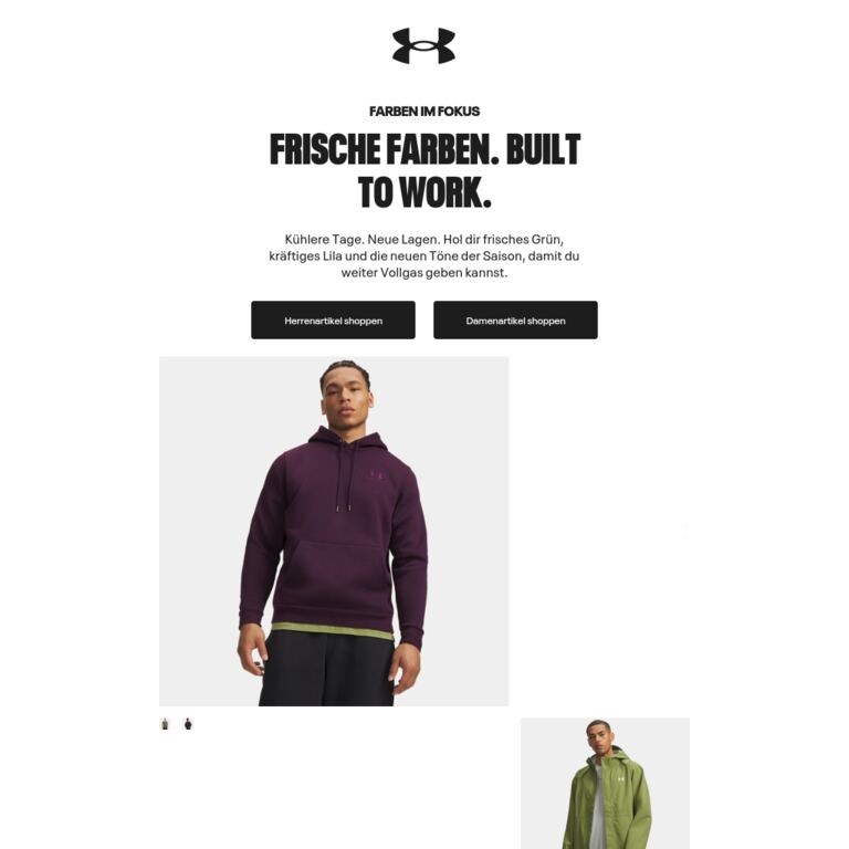 Deine neuen Styles für den Herbst. - newsletter screenshot