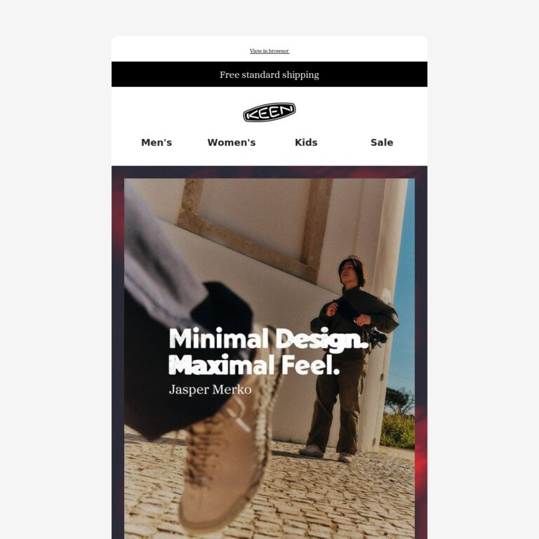Jasper Goes Ultra-Minimal - newsletter screenshot