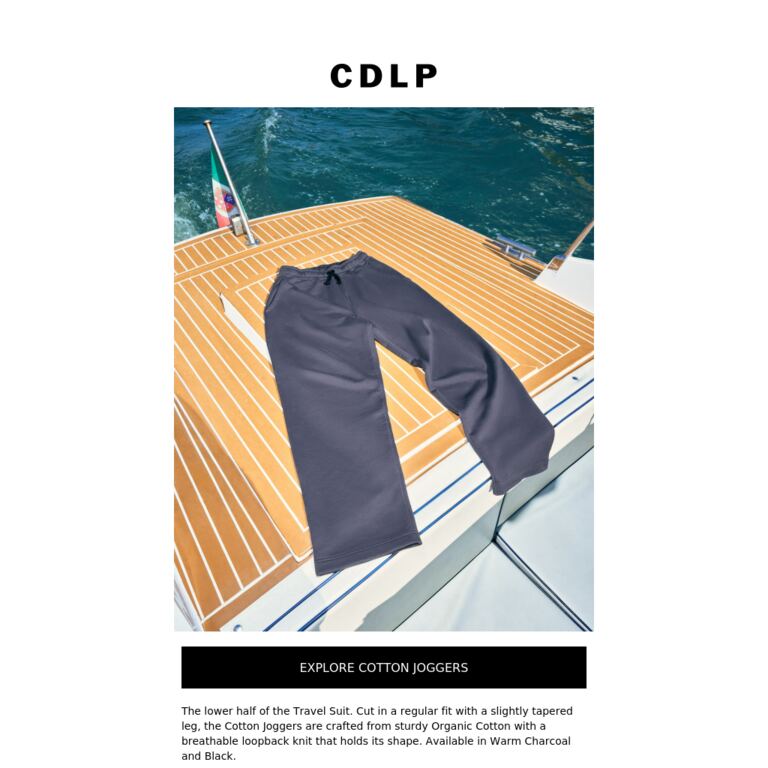 The Cotton Joggers - newsletter screenshot