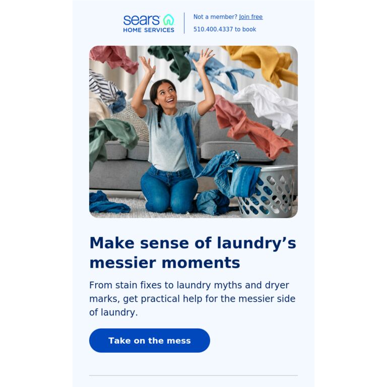 The guide to stubborn laundry stains - newsletter screenshot