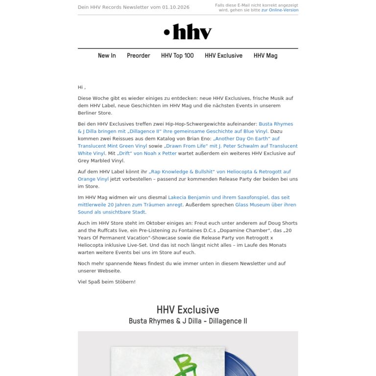 Busta Rhymes & J Dilla | Brian Eno | Heliocopta & Retrogott |  Noah X Petter - newsletter screenshot