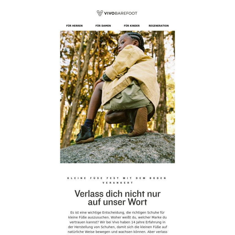 Kinder lieben sie und du weißt, was du an ihnen hast - newsletter screenshot