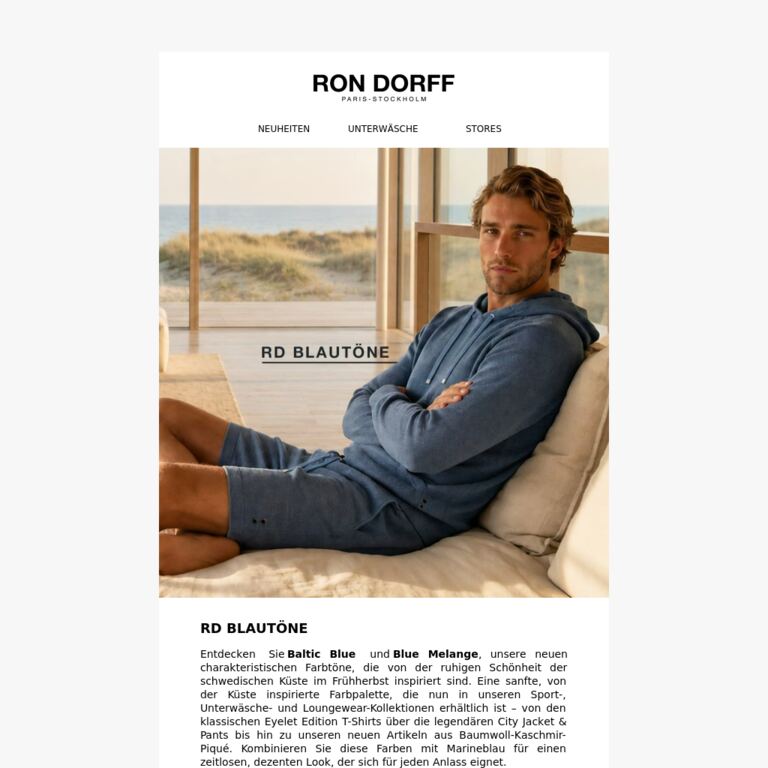 RD Blautöne - newsletter screenshot